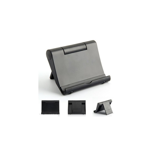 REALMAX Universal Adjust Portable Tablet Stand Holder for iPad 3/4/Mini Kindle iPhone 5 5C 5S 6 6 Plus Samsung Nokia HTC LG (Black)