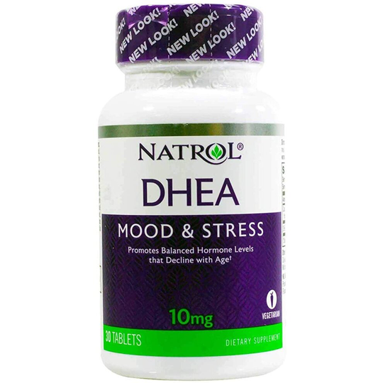 Natrol DHEA, 100% Vegetarian, 10mg Tablets, 30-Count (Pack of 2)