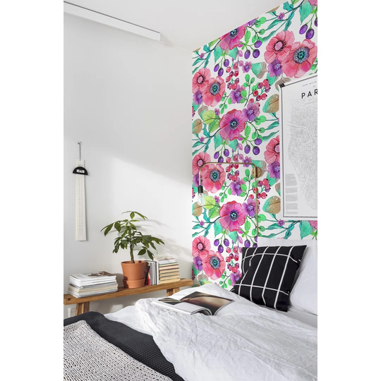Walllpaper Roll 360X250cm Kitchen Livingroom Bedroom Mural Decoration Wallpaper Material With Print - Flowers