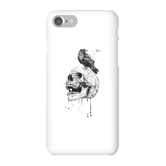 Balazs Solti Skull And Crow Phone Case for iPhone and Android - iPhone 7 - Snap Case - Gloss
