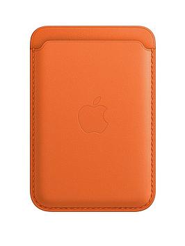Apple Iphone Leather Wallet With Magsafe - Orange