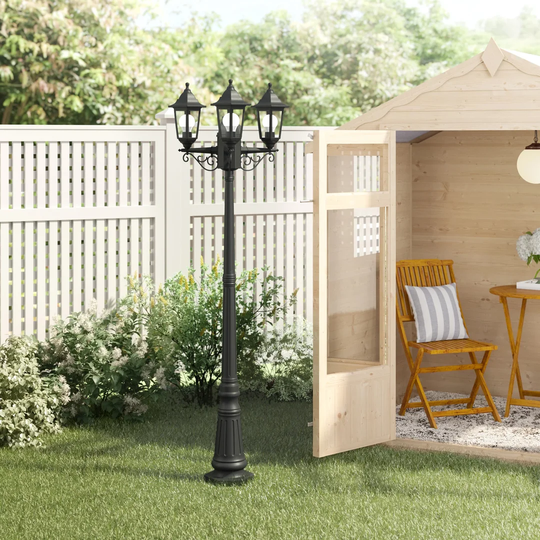 Stamper 3 -Light 217Cm H Hardwired Lamp Post
