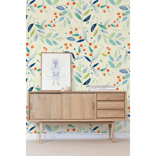 Shept Mallet Mountain Ash Floral Wallpaper