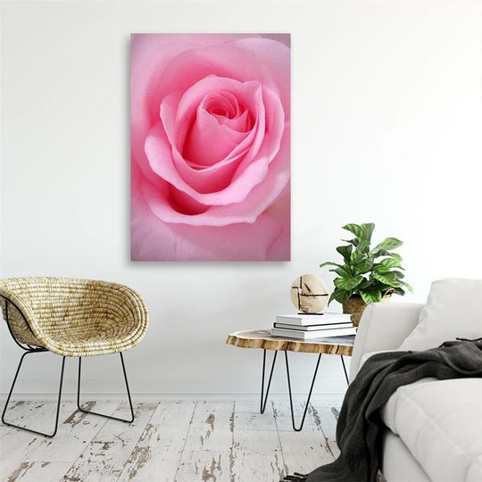 Canvas Print Rose Flower Plant Pink