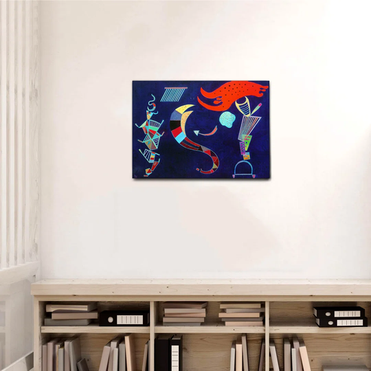Metro Lane - Quadro - Vassily Kandinsky - La Freccia - Tela Canvas - 70X50 - Pronto Da Appendere - Quadri Moderni Per La Casa