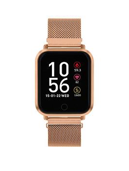Reflex Active Stainless Steel Mesh Ladies Watch, Rose Gold, Women