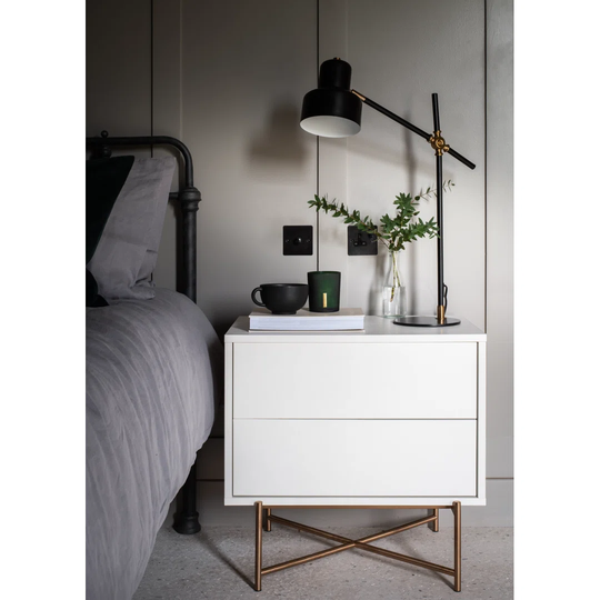 Rivenburg 2 Drawer Bedside Table