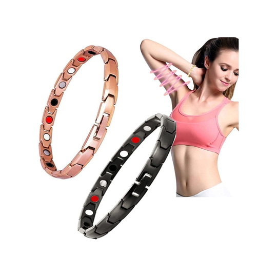 (Rose Gold) Magnetic Bracelet Slimming Bracelet Promotes Blood