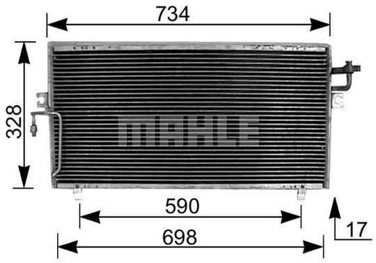Condenser Air Conditioning 8FC351036-511 by BEHR