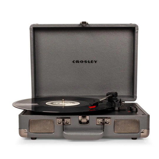 Crosley Cruiser Deluxe Portable Slate Turntable