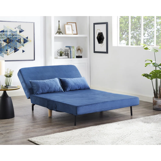 Grooms 120Cm Velvet Armless Sofa Bed