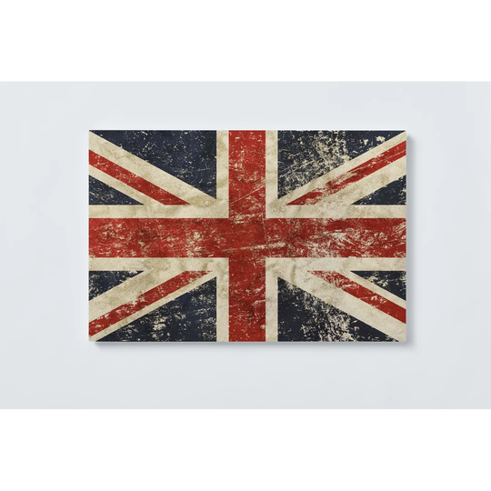 Union Jack Magnetic Wall Mounted Cork Board