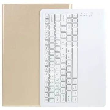 Samsung Galaxy Tab S7+/S7 FE/S8+ Bluetooth Keyboard Case - Gold