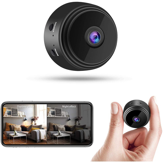 Spy Camera Mini Hidden WiFi Camera Full HD 1080P Covert Security with Night Vision Motion Detection, Wireless Security Small Video Camera for Home Ind