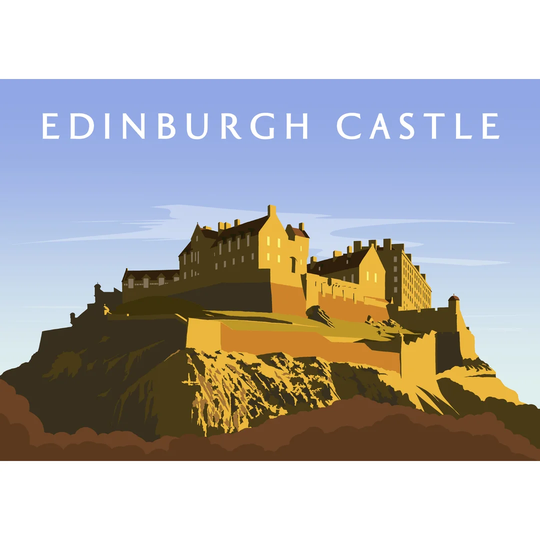 Edinburgh Castle by Richard O'Neil - Picture Frame Graphic Art Print on Paper