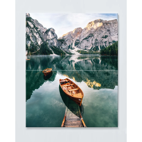 Mountain Lake Magnetic Wall Mounted Cork Board