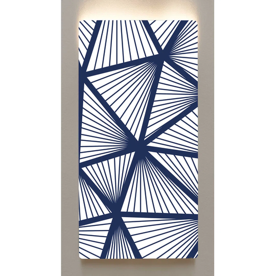 Backlight wall art M92 graphic pattern metal motif picture 60 x 120cm magnetic board