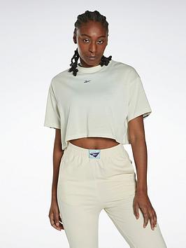 Reebok Les Mills Crop T-Shirt - White