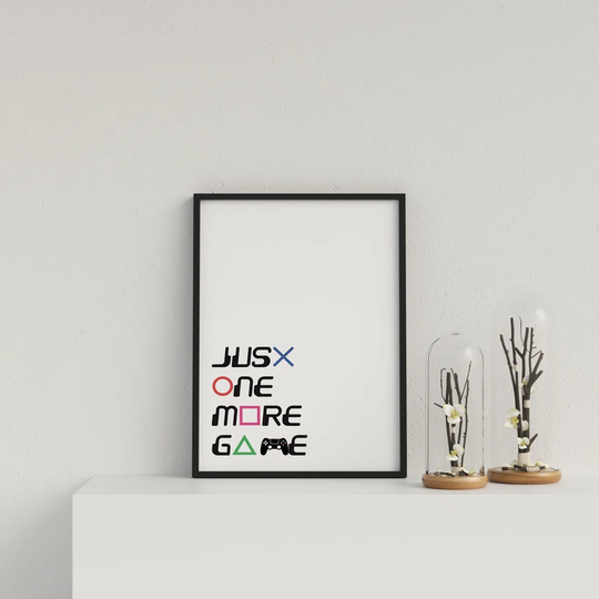Typography Just One More Game V3
