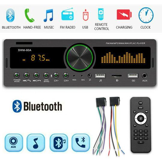 Bluetooth Car Stereo Head Units Car Radio Car MP3 Player 1 Din Radio