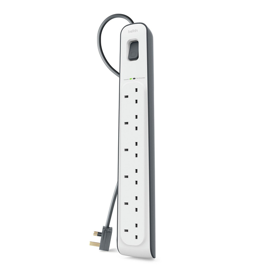 Belkin 6 Socket 2 Meter Surge Strip