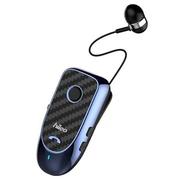 Hileo Hi60 Bluetooth Headset with Retractable Earpiece - Blue