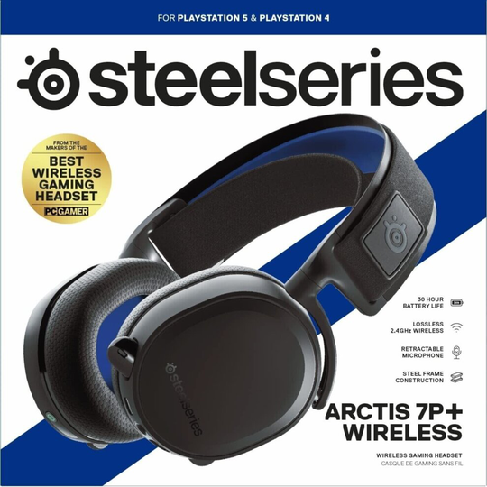 SteelSeries Arctis 7P+ 7.1 Wireless Gaming Headset PS5, PS4, PC