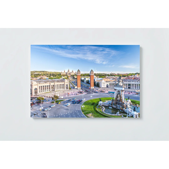 Barcelona Motif Magnetic Wall Mounted Cork Board