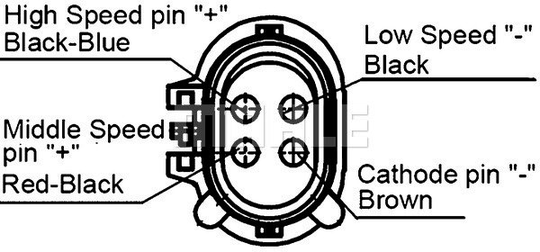 Air Conditioning fan 8EW351040-101 by BEHR