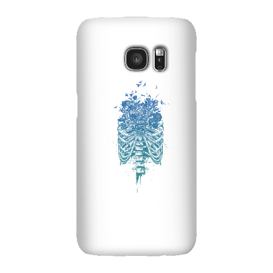 Balazs Solti Ribcage And Flowers Phone Case for iPhone and Android - Samsung S7 - Snap Case - Gloss