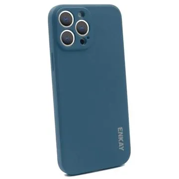 Enkay iPhone 14 Pro Liquid Silicone Case - Dark Blue