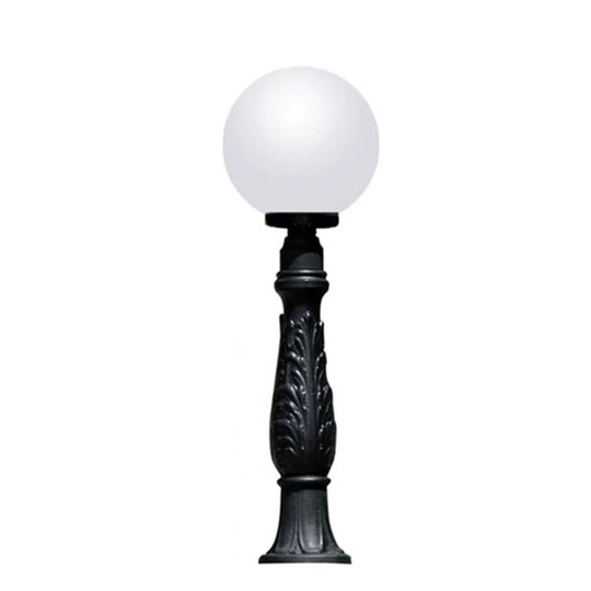 Ebling Black 1 -Light 100Cm H Hardwired Lamp Post