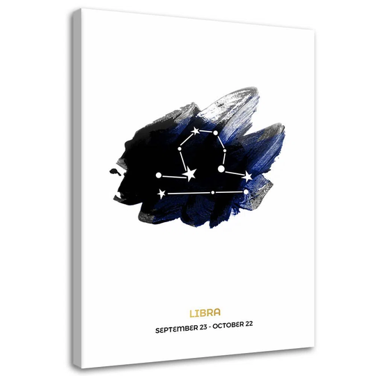 Canvas Print Libra Zodiac Horoscope.
