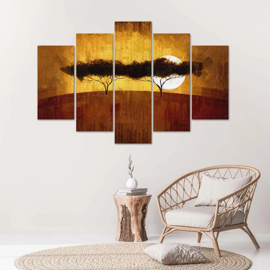Canvas Print Africa Landscape Trees