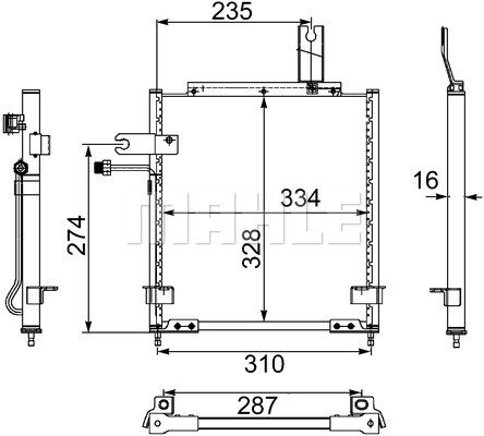 Condenser Air Conditioning 8FC351303-731 by BEHR