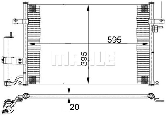Condenser Air Conditioning 8FC351302-191 by BEHR