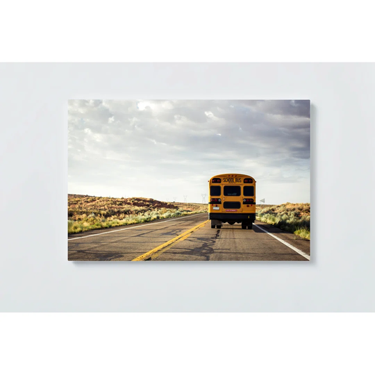School Bus Magnetic Wall Mounted Cork Board
