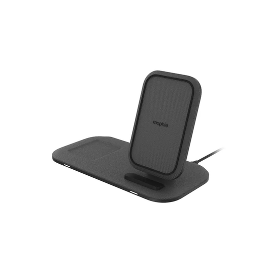 Mophie Qi Wireless Charging Stand+ for Phone and Headphones - Black