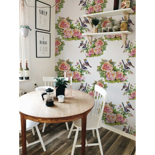 Baylee 2.08m x 1.46m Matte Wallpaper Roll