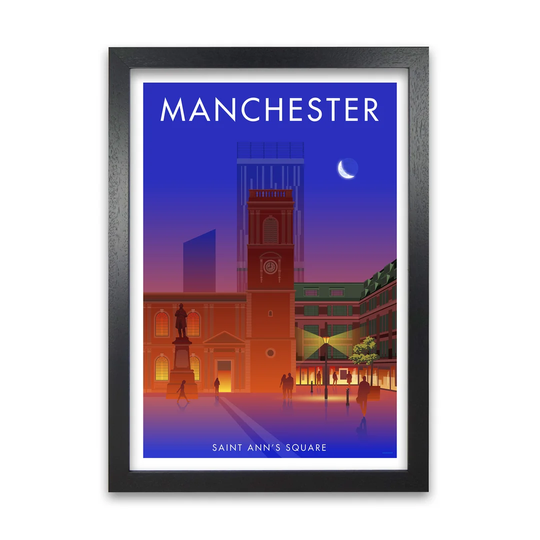 Manchester Saint Ann's Square by Stephen Millership - Graphic Art Print on Paper