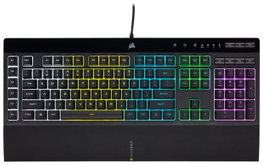 CORSAIR K55 RGB PRO Wired Gaming Keyboard - Black