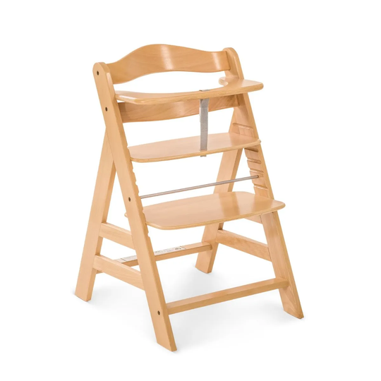 Hauck Alpha+ Wooden Highchair - Natural