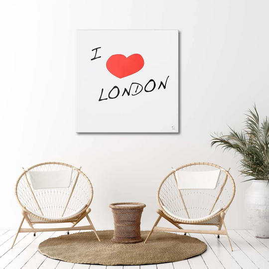 Canvas Print I Love London Heart