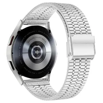 Elegant Universal Smartwatch Stainless Steel Strap - 20mm - Silver