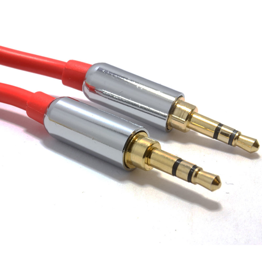kenable PRO RED 3.5mm Jack Male to Male Stereo Audio Cable Lead GOLD 3m