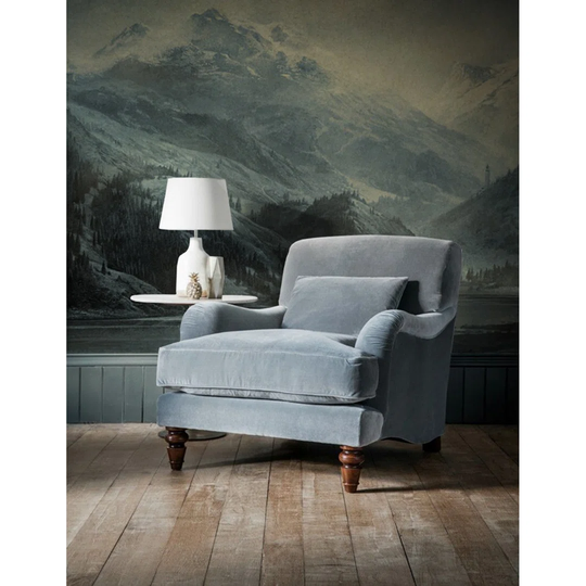Walllpaper Roll 416X254cm Kitchen Livingroom Bedroom Mural Decoration Wallpaper Material With Print - Mountain Landscape Foggy Forest Wild Retro