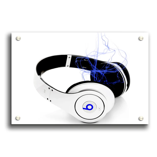 Sounds from the Headset Club - Unframed Graphic Art Print on Acrylic