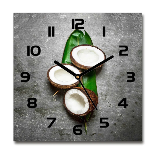 Haymon Halves of Coconut Silent Wall Clock