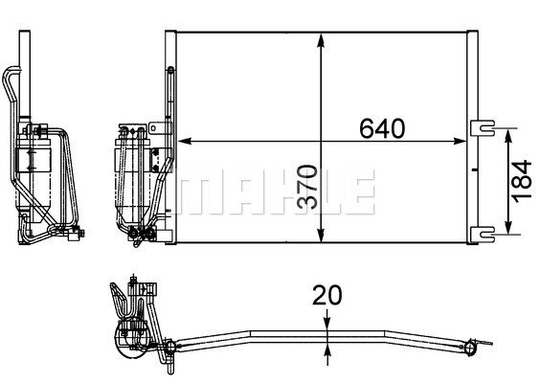 Condenser Air Conditioning 8FC351036-031 by BEHR