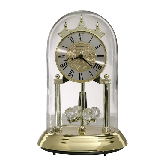 Christina Analog Metal Quartz Tabletop Clock in Gold